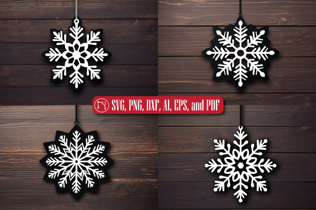 Christmas Snowflake Ornament SVG Bundle SVG MD JOYNAL ABDIN 