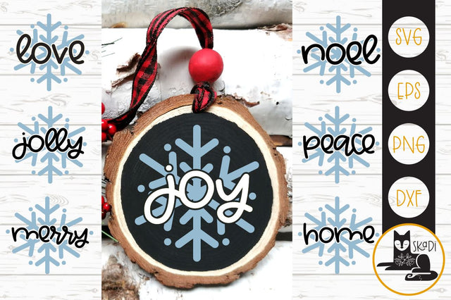 Christmas Snowflake Rounds Bundle SVG SVG Skadi Designs 