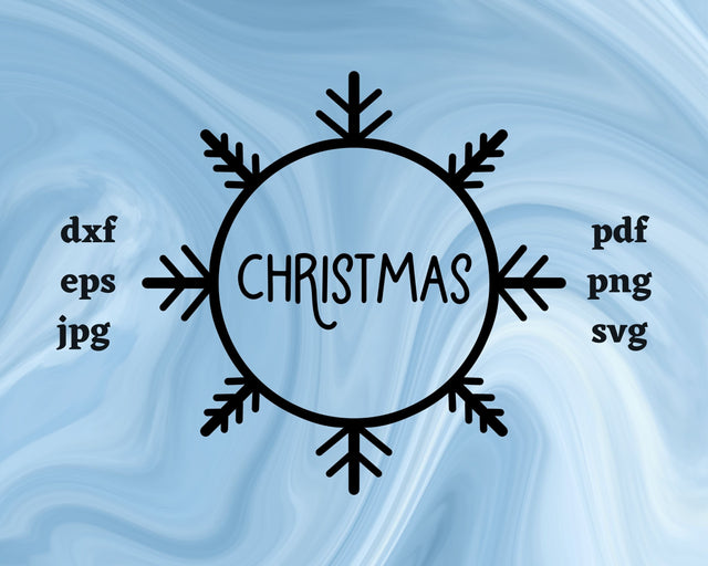 Christmas Snowflake SVG Cut File SVG Northern Light SVG 