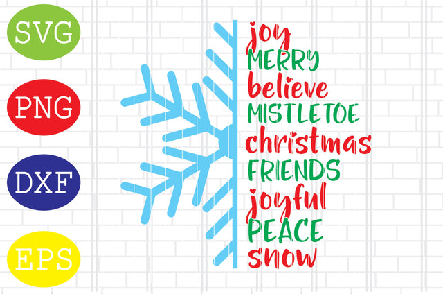 Christmas Snowflake Svg, Merry Christmas Svg, Santa Svg, Christmas Holiday Svg, Png, Eps, Dxf Files SVG DigitalSvgFiles 