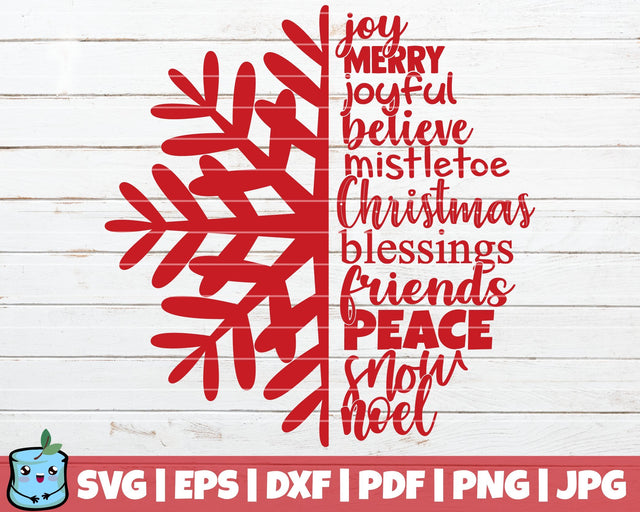 Christmas Snowflake SVG MintyMarshmallows 