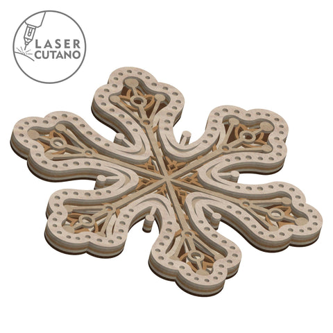 Christmas Snowflakes Multilayer File, Home Decor SVG LaserCutano 