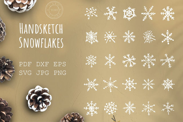 Christmas Snowflakes SVG Tori card store 