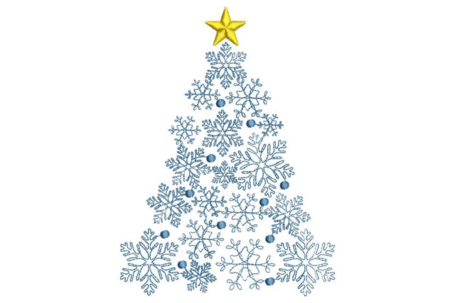 Christmas Snowflakes Tree Embroidery Designs Embroidery/Applique DESIGNS NextEmbroidery 