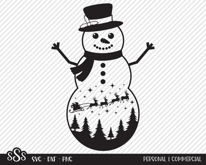 Christmas Snowman | Christmas SVG SVG Texas Southern Cuts 