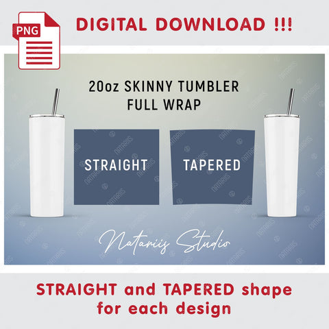 Christmas Tumbler Snowman 20oz Skinny Tumbler Wrap 20 oz Sublimation Tumbler  Designs - So Fontsy