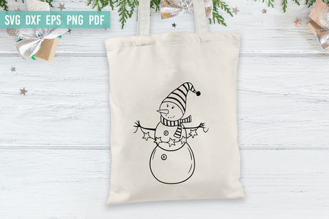 Christmas Snowman SVG bundle | Winter Snowman clipart SVG Irina Ostapenko 