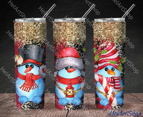 Christmas Snowman Tumbler PNG | Sublimation PNG Sublimation _HelArtShop_ 
