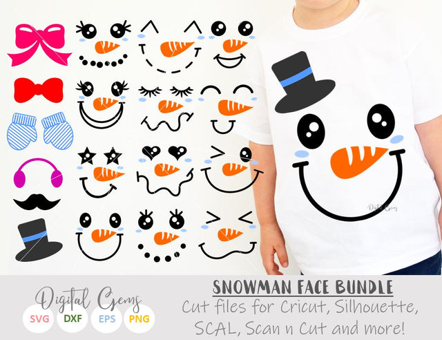 Christmas Snowmen / Lady designs SVG Digital Gems