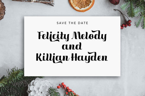 Christmas Solid Font love script 