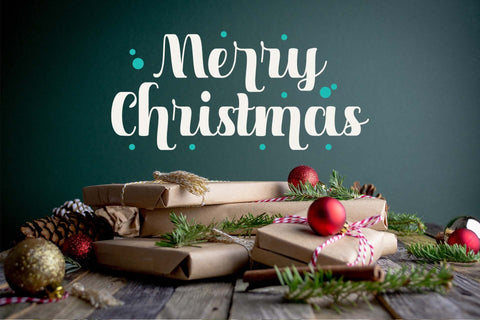 Christmas Solid Font love script 