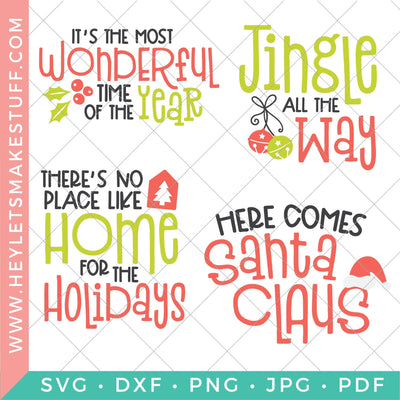 Christmas Songs Bundle SVG Hey Let's Make Stuff 