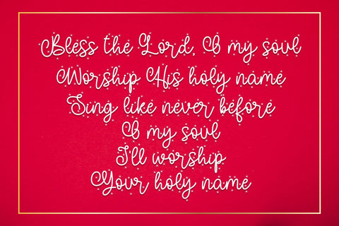 Christmas Soul Font Stefani Letter 