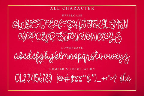 Christmas Soul Font Stefani Letter 