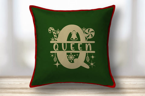 Christmas Split Alphabet Monogram A-Z Svg Eps Ai Png Pdf SVG zafrans studio 