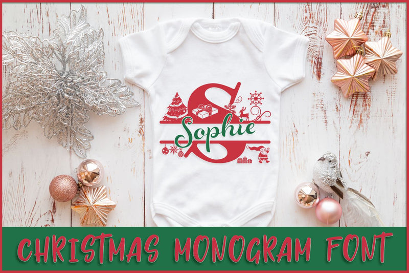 Christmas Split Font Font Feya's Fonts and Crafts
