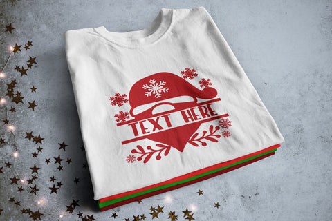 Christmas Split Monogram 3 SVG zafrans studio 