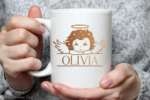 Christmas split monogram svg Bundle, Christmas baby name SVG Digital Rainbow Shop 