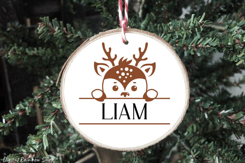 Christmas split monogram svg Bundle, Christmas baby name SVG Digital Rainbow Shop 