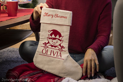 Christmas split monogram svg Bundle, Christmas baby name SVG Digital Rainbow Shop 