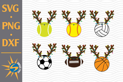 Christmas Sport Ball SVG, PNG, DXF Digital Files Include SVG SVGStoreShop 