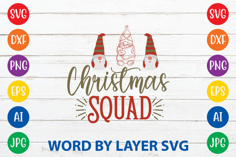 Christmas Squad, Gnome SVG Cut File SVG Rafiqul20606 