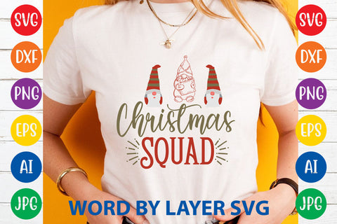 Christmas Squad, Gnome SVG Cut File SVG Rafiqul20606 