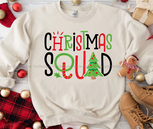 Christmas Squad Sublimation Design Download Sublimation ToriDesigns 
