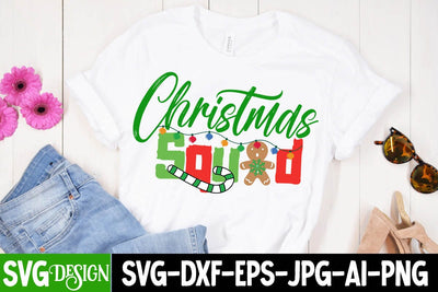 Christmas Squad SVG Cut File , Christmas Squad SVG Quotes SVG BlackCatsMedia 