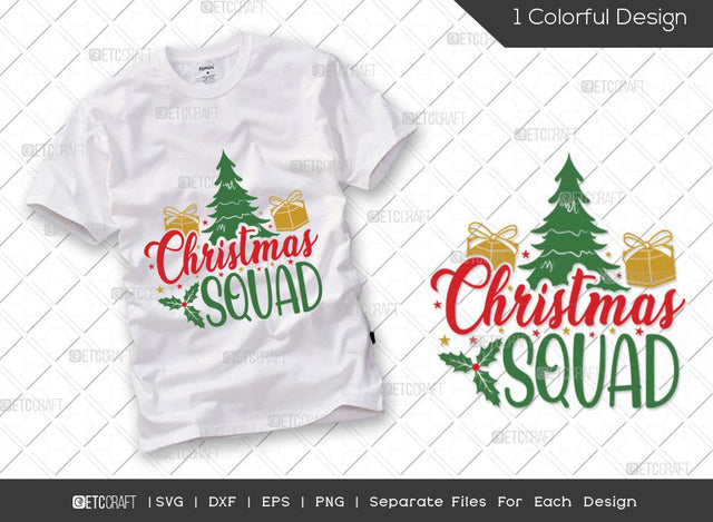 Christmas Squad SVG Cut File | Christmas Svg | Santa Svg | Kids Christmas Svg | Holiday Svg | Family Christmas Svg | T-shirt Design SVG ETC Craft 