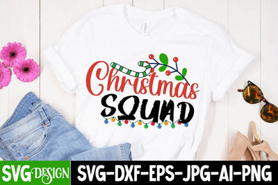 Christmas Squad SVG Cut File SVG BlackCatsMedia 