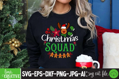 Christmas Squad SVG Cute File SVG Insomnia Std 