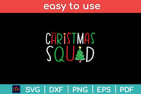 Christmas Squad Svg Cutting File SVG Helal 