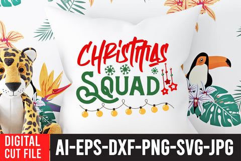 Christmas Squad T-Shirt Design SVG BlackCatsMedia 