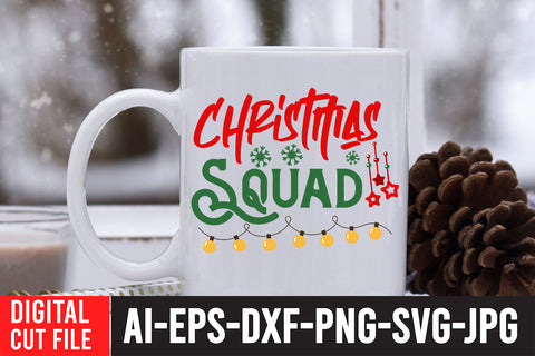 Christmas Squad T-Shirt Design SVG BlackCatsMedia 