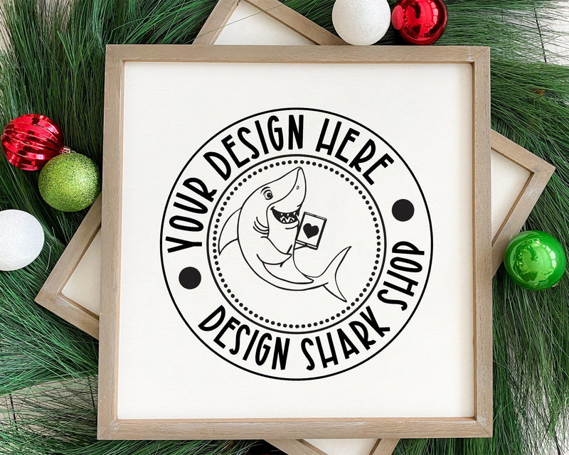 Christmas Square Frame Mock Up Photo Mock Up Photo Design Shark 