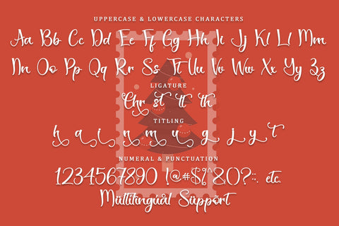 Christmas Stamp Font Sakha Design Studio 