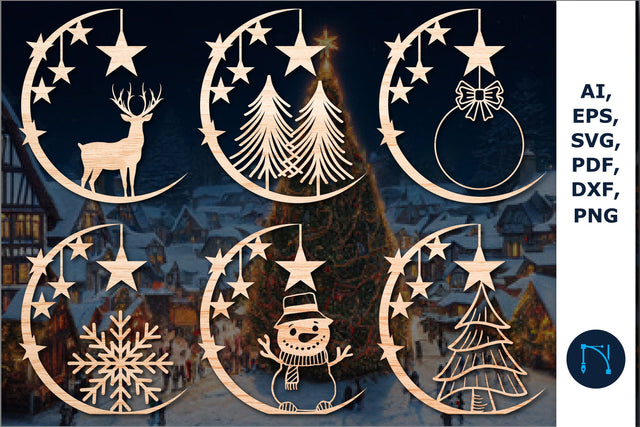 Christmas star Ornaments SVG bundle SVG MD JOYNAL ABDIN 