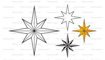 Christmas Star SVG TribaliumArtSF 