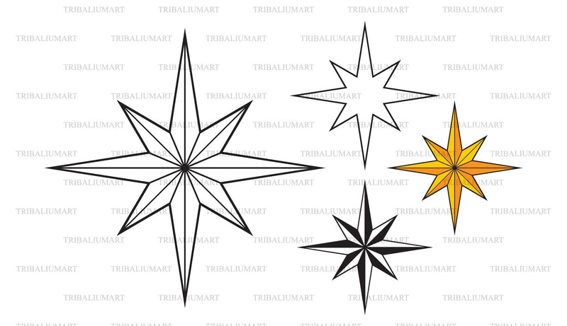 Christmas Star SVG TribaliumArtSF 