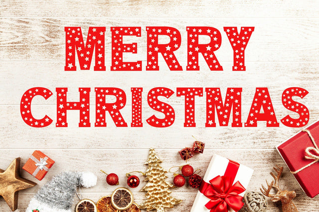 Christmas Stars Font Font ampersand 