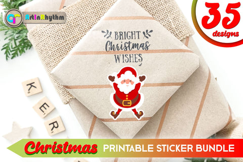 Christmas Sticker Bundle / Printable PNG Clipart SVG Artinrhythm shop 