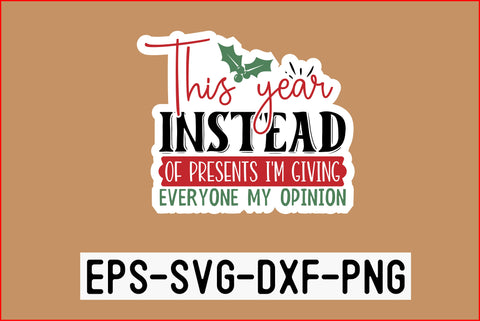 Christmas Sticker Design Bundle SVG CraftingStudio 