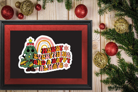 Christmas Sticker PNG Bundle Sublimation Rupkotha 