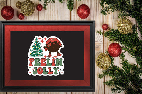 Christmas Sticker PNG Bundle Sublimation Rupkotha 