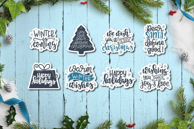 Christmas sticker SVG Bundle SVG TatiStudio 