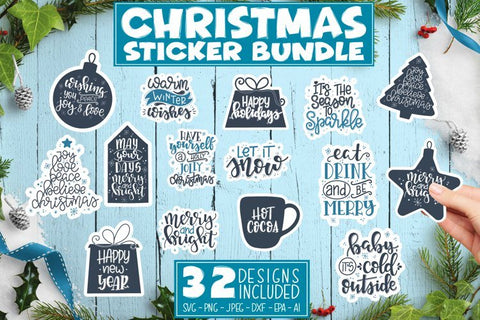 Christmas sticker SVG Bundle SVG TatiStudio 