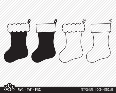 Christmas Stocking Bundle | Christmas SVG SVG Texas Southern Cuts 