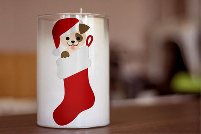 Christmas Stocking Dog SVG Risa Rocks It 