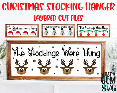Christmas Stocking Holder SVG Bundle | Christmas SVG | Grinch svg | Reindeer Stocking Holder svg | Snowman Stocking Holder SVG | Santa svg SVG What A Gem SVG 